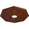 Ekena Millwork Nottingham Medallion (Canopies up to 4 5/8"), 18"OD x 3 1/2"ID x 1 1/2"P, Burnished Mahogany Crackle CM18NTBMC - alternate 2